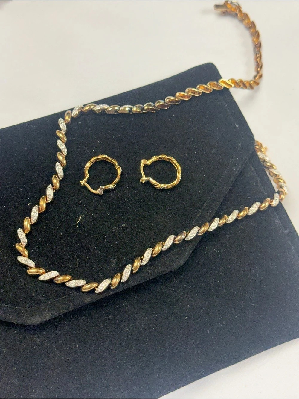 KAY Jewelers Two-Tone Necklace & Earrings Set